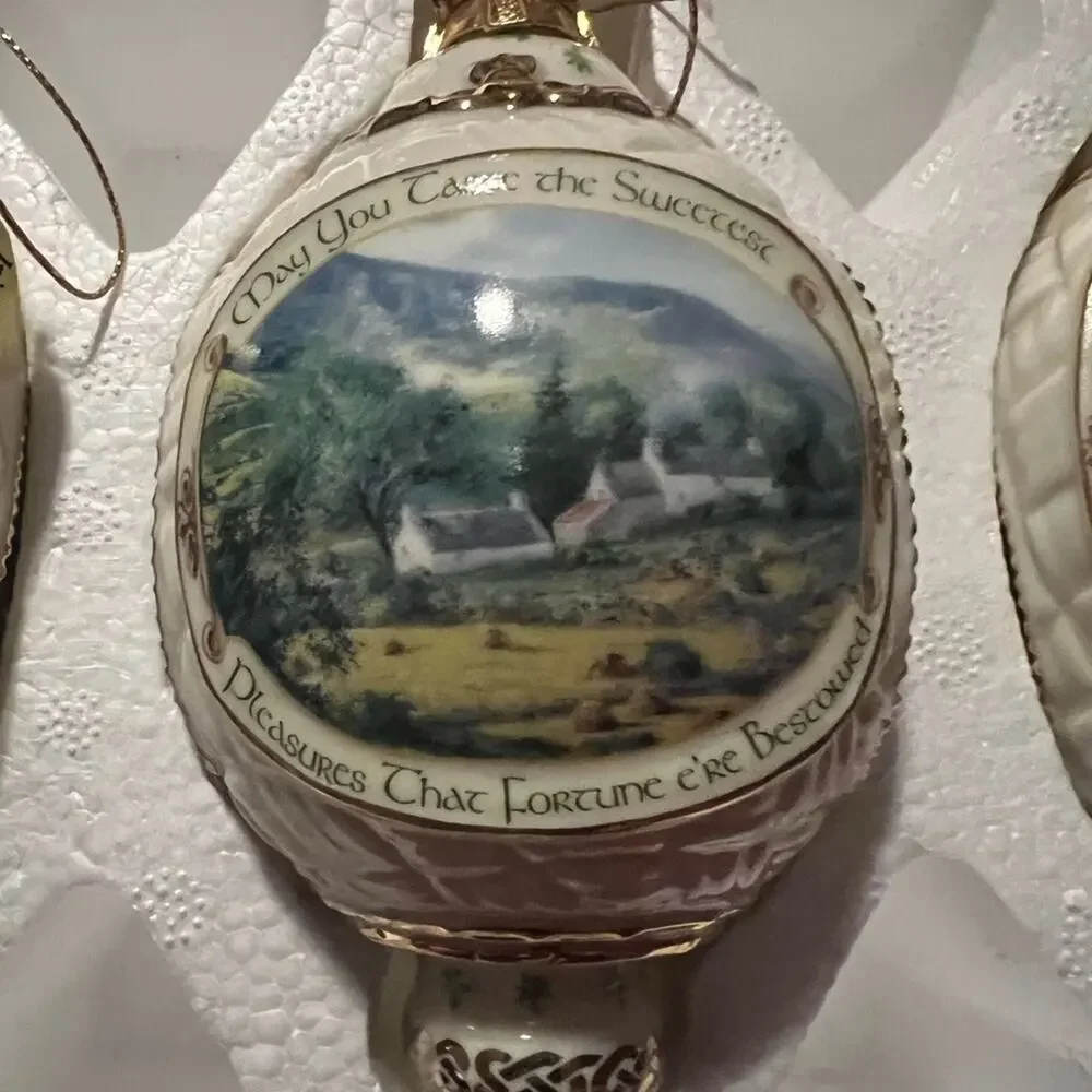 Bradford Editions 6th edition Irish Blessings Heirloom Porcelain ornaments